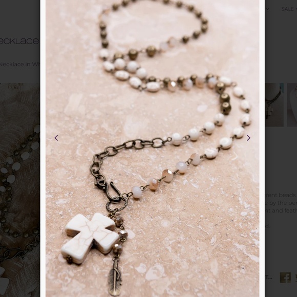 Bohemian “ Valerie “ Boho Adjustable Beaded Necklace - Picture 1 of 7